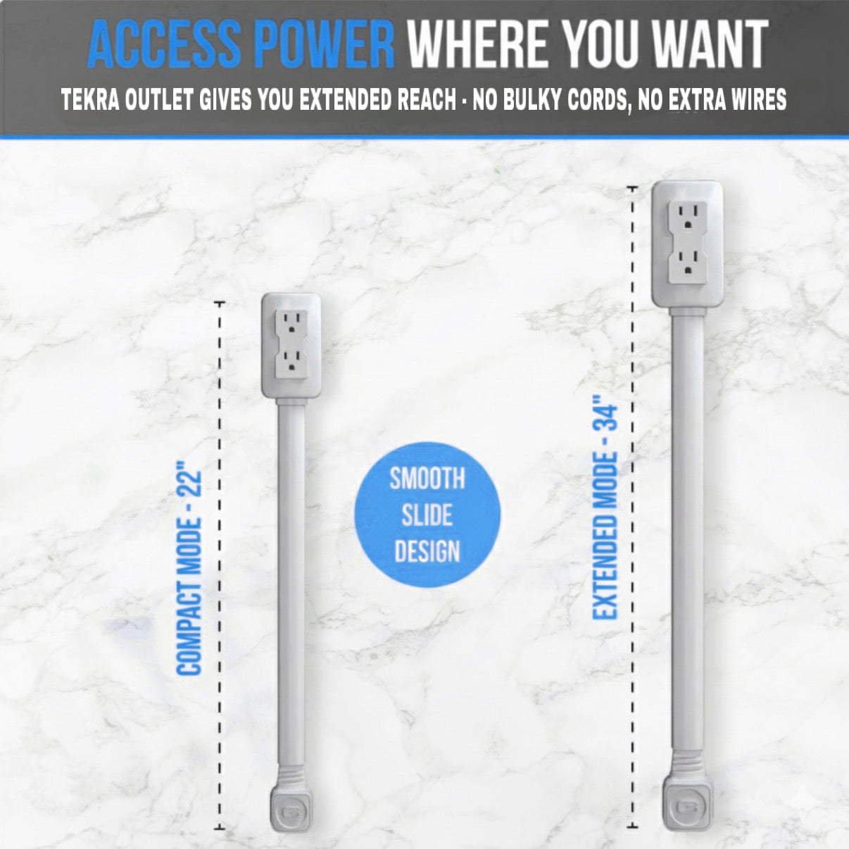 Tekra™ Smart Extendable Outlet